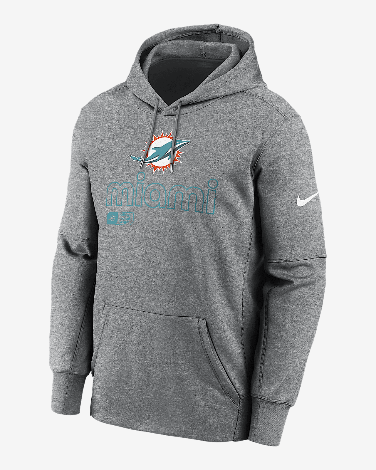 Miami Dolphins Men s Nike Therma NFL Pullover Hoodie 10450.0 Sneaks.kg